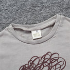 T-shirt bébé et enfant à manches courtes imprimé en coton