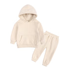 Ensemble bébé et enfant à capuche en coton
