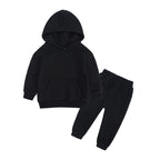 Ensemble bébé et enfant à capuche en coton