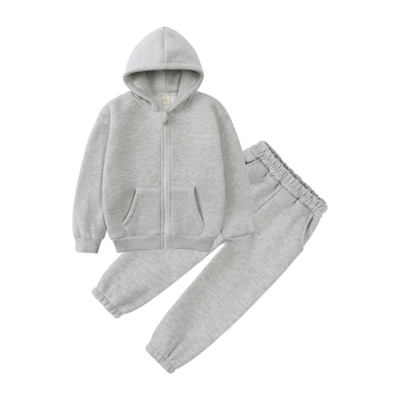 Ensemble sweat à capuche et pantalon en coton