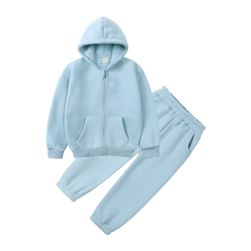 Ensemble sweat à capuche et pantalon en coton