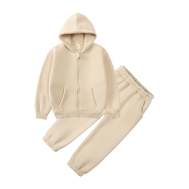 Ensemble sweat à capuche et pantalon en coton