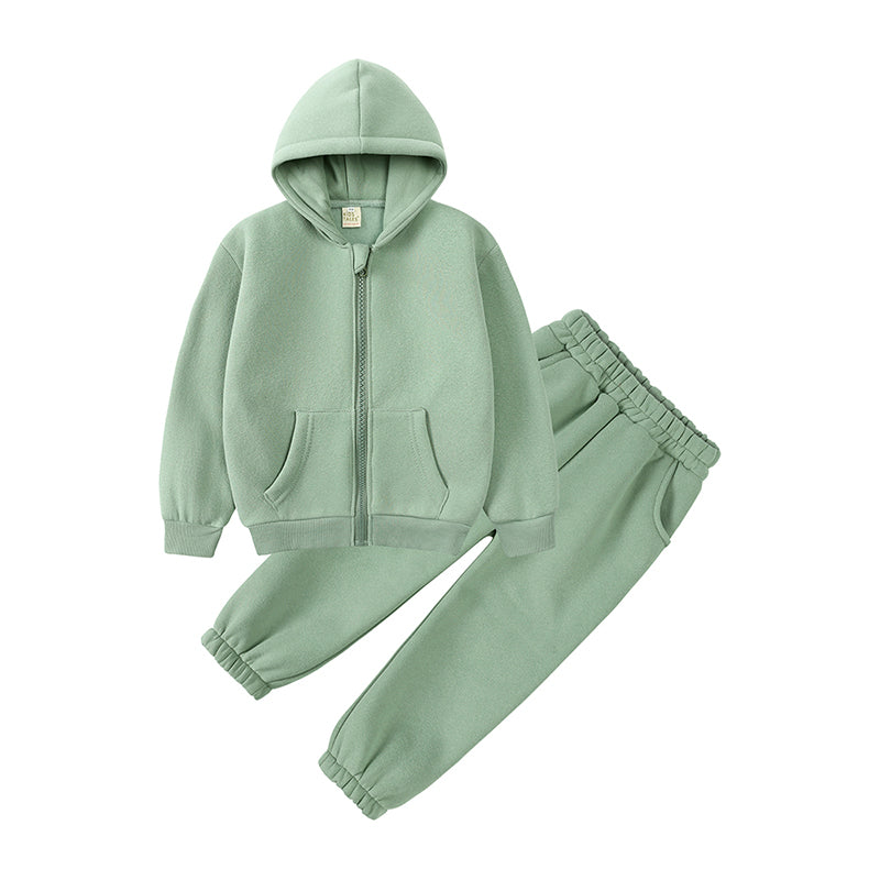 Ensemble sweat à capuche et pantalon en coton