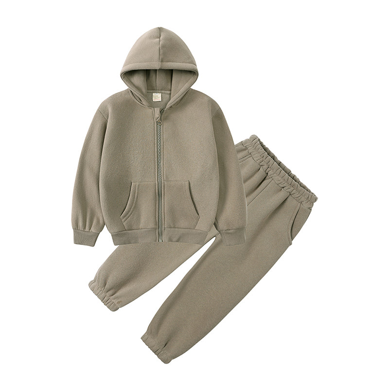 Ensemble sweat à capuche et pantalon en coton