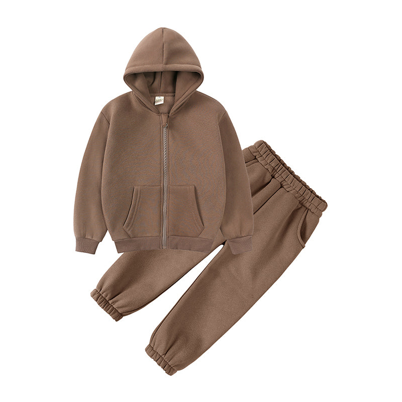 Ensemble sweat à capuche et pantalon en coton