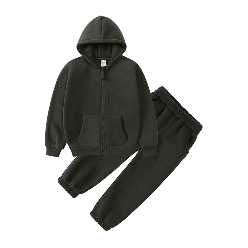 Ensemble sweat à capuche et pantalon en coton