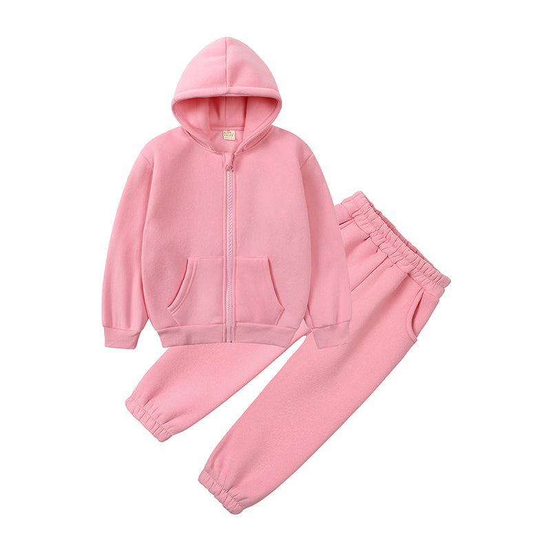 Ensemble sweat à capuche et pantalon en coton