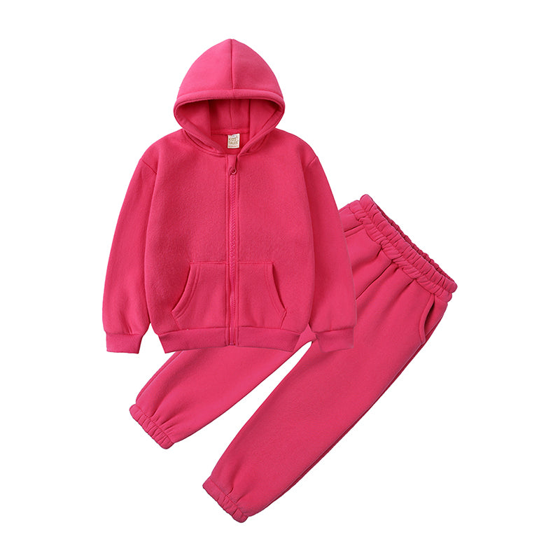Ensemble sweat à capuche et pantalon en coton