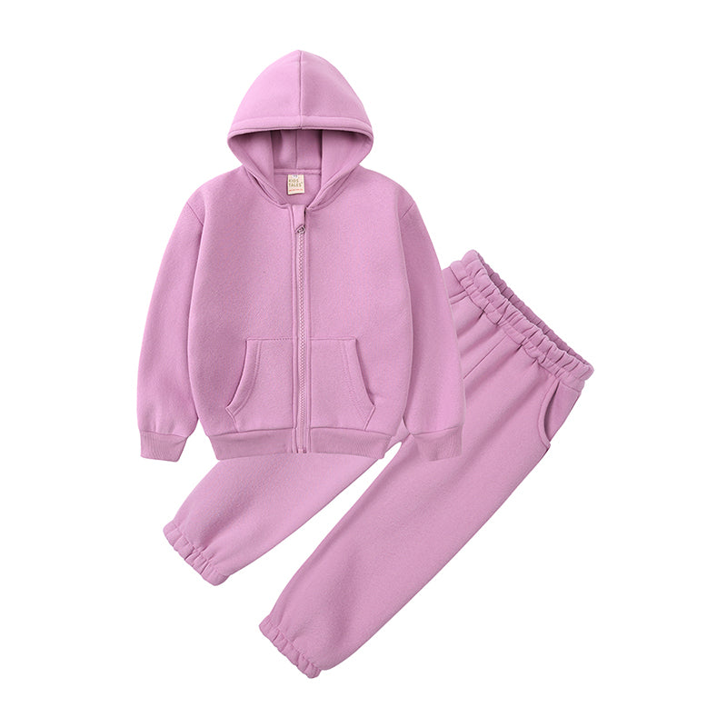Ensemble sweat à capuche et pantalon en coton