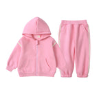 Ensemble enfant à capuche et pantalon en coton