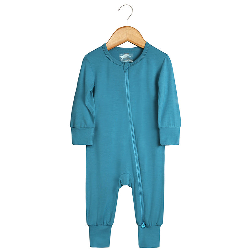 Pyjama bébé zippé en viscose de bambou