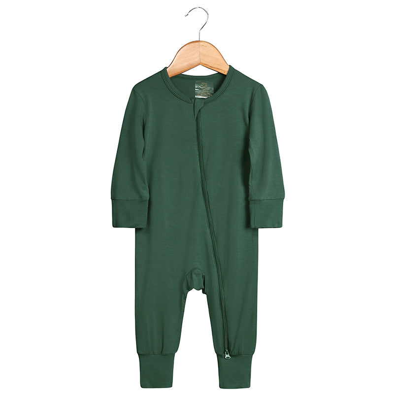 Pyjama bébé zippé en viscose de bambou