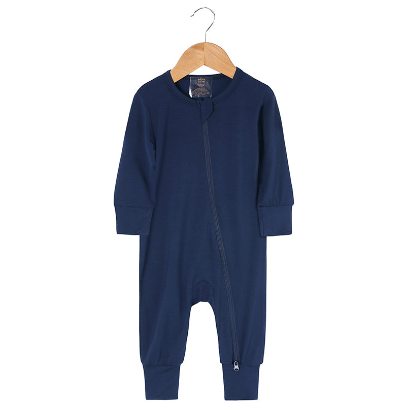 Pyjama bébé zippé en viscose de bambou