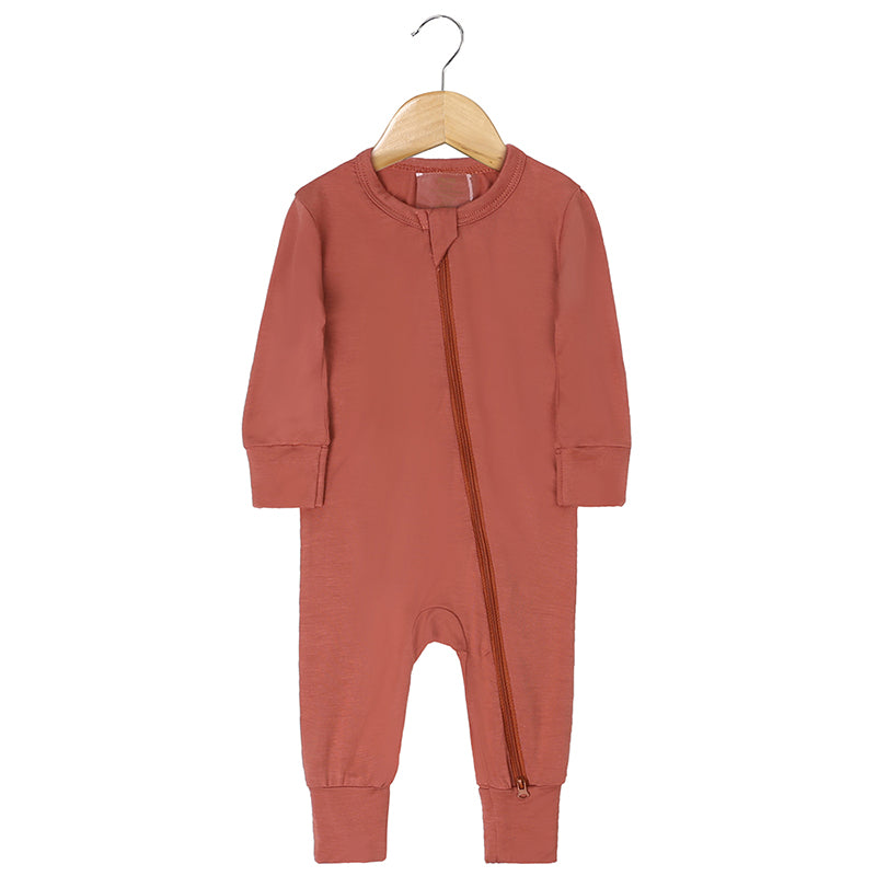 Pyjama bébé zippé en viscose de bambou