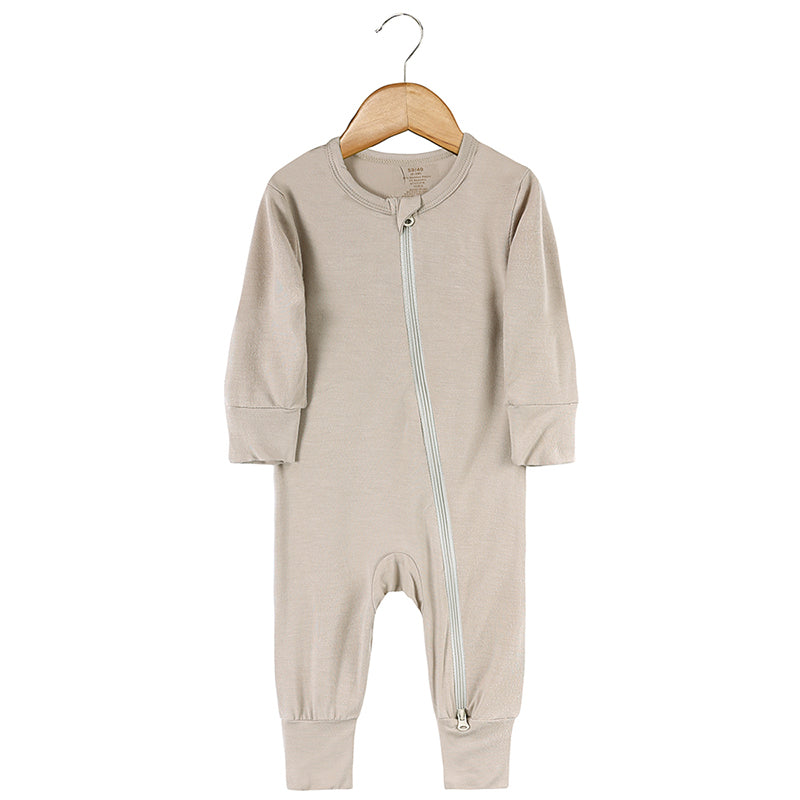 Pyjama bébé zippé en viscose de bambou