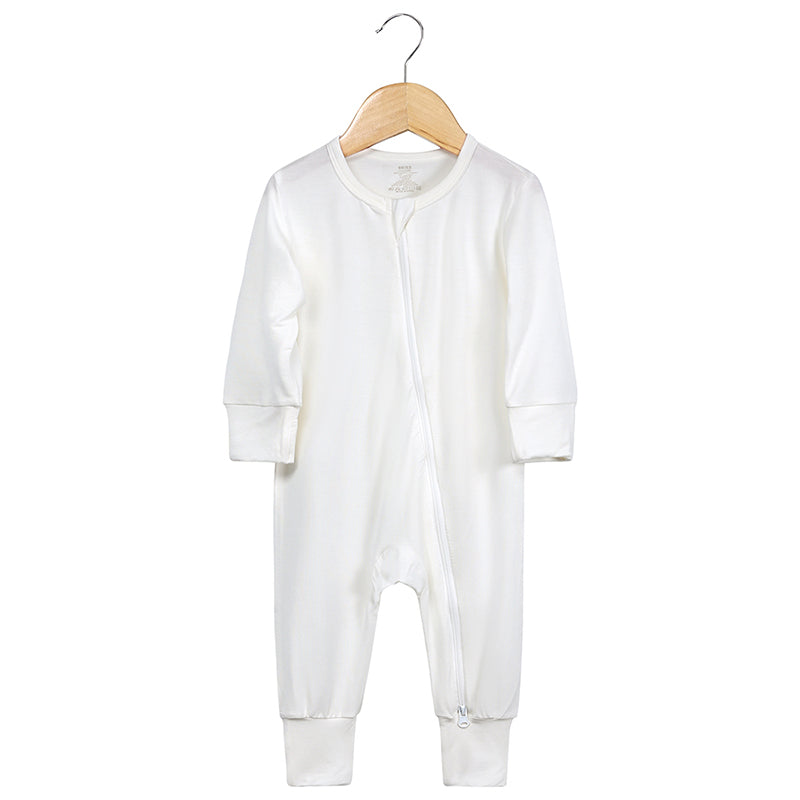 Pyjama bébé zippé en viscose de bambou