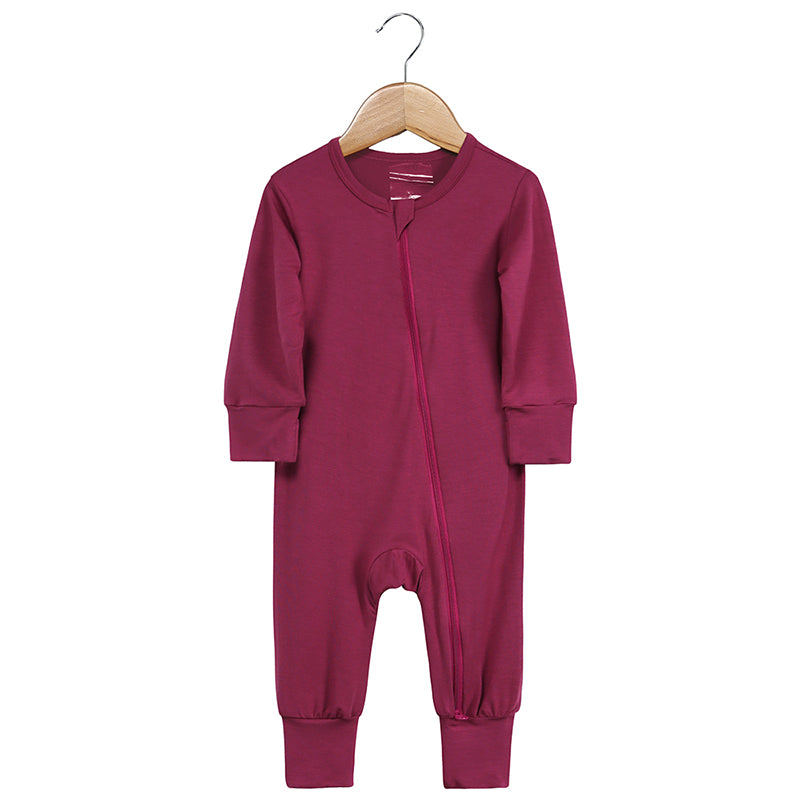 Pyjama bébé zippé en viscose de bambou