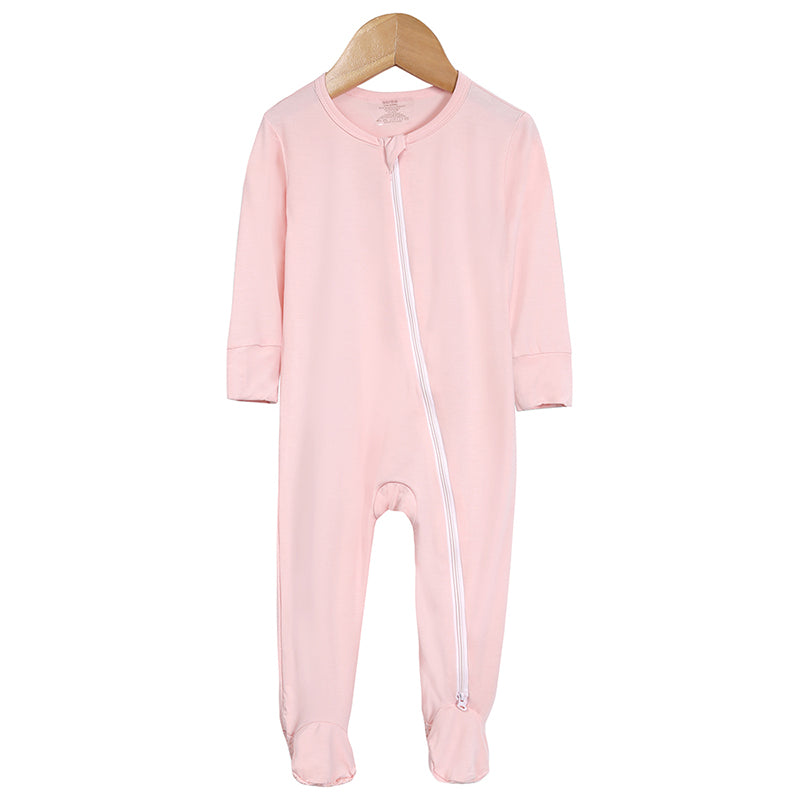 Pyjama bébé à pieds en viscose de bambou