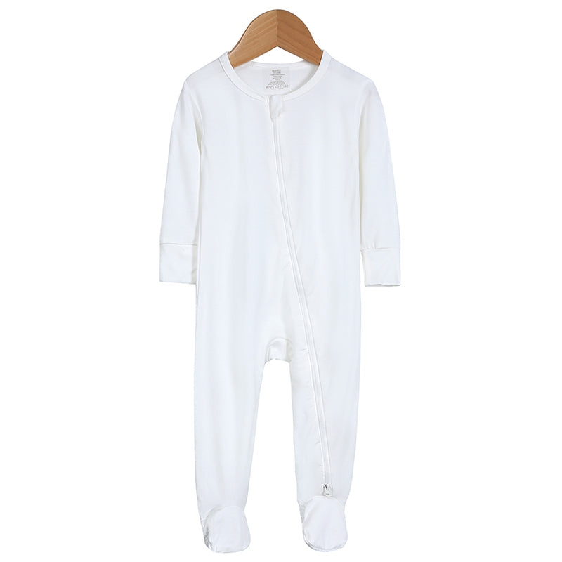 Pyjama bébé à pieds en viscose de bambou