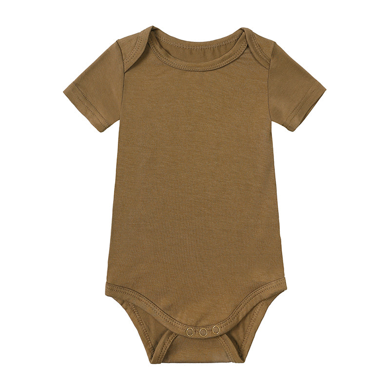 Body bébé manches courtes en viscose de bambou