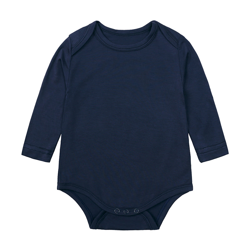 Body bébé manches longues en viscose de bambou