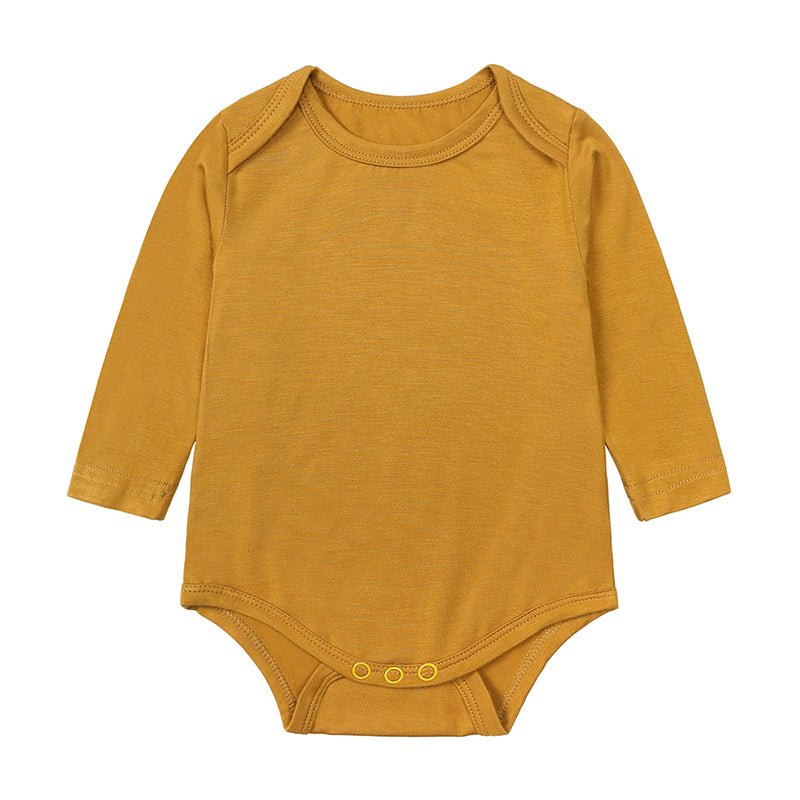 Body bébé manches longues en viscose de bambou