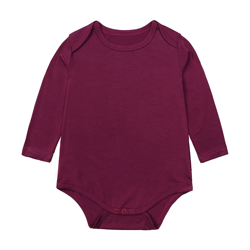 Body bébé manches longues en viscose de bambou