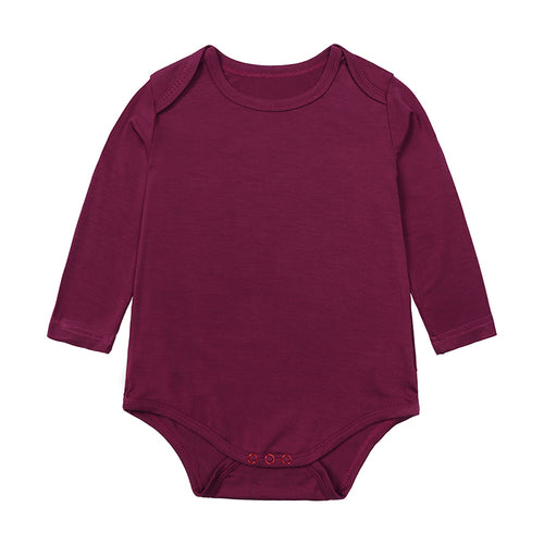Body bébé manches longues en viscose de bambou