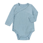 Body bébé croisé à manches longues en viscose de bambou