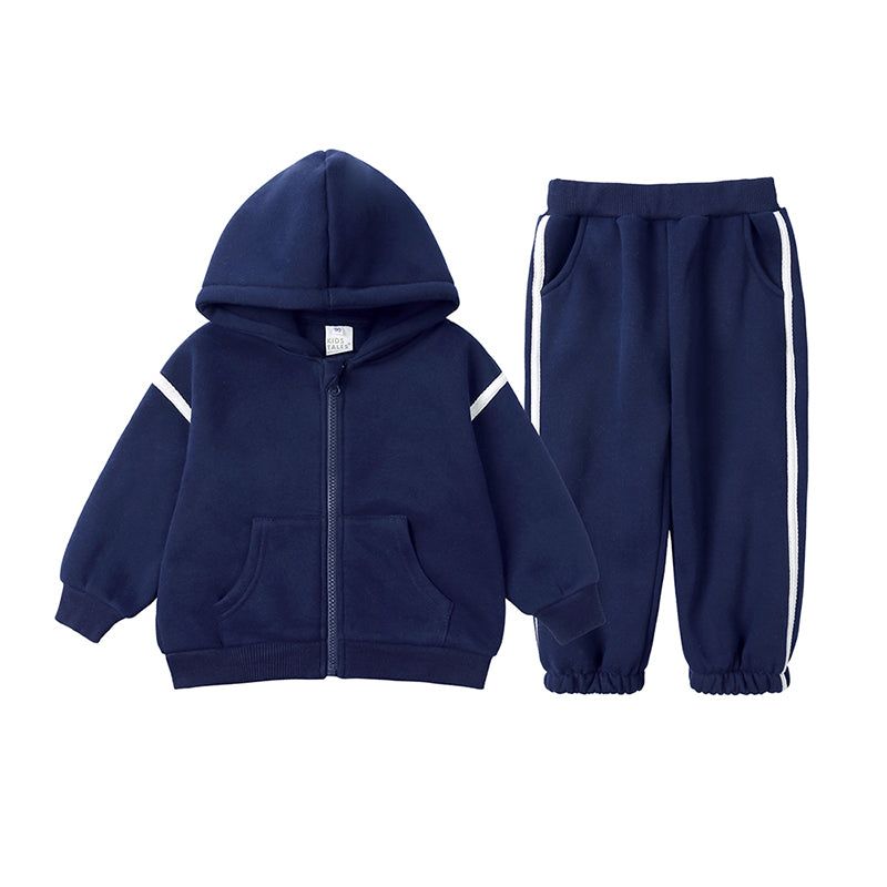 Ensemble enfant à capuche et pantalon en coton