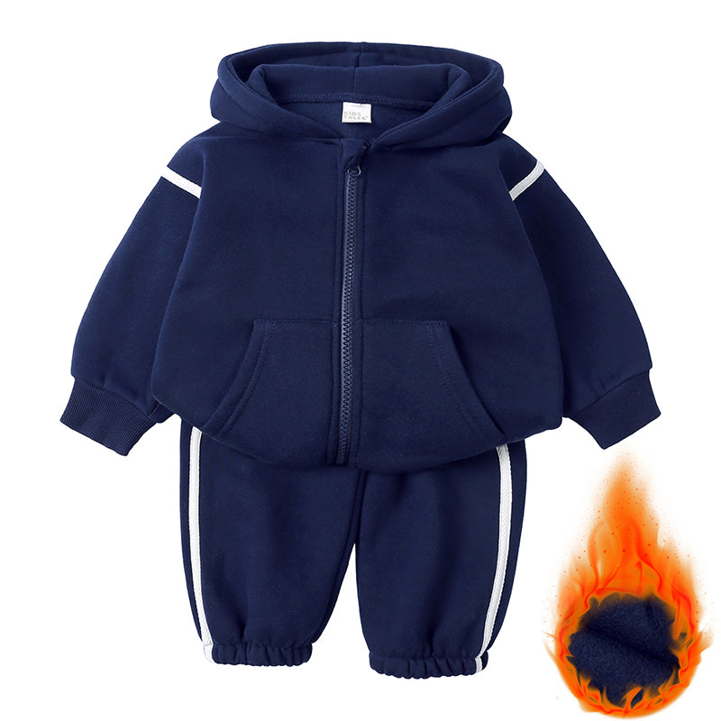 Ensemble enfant à capuche et pantalon en coton