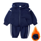 Ensemble enfant à capuche et pantalon en coton
