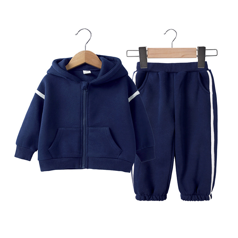 Ensemble enfant à capuche et pantalon en coton