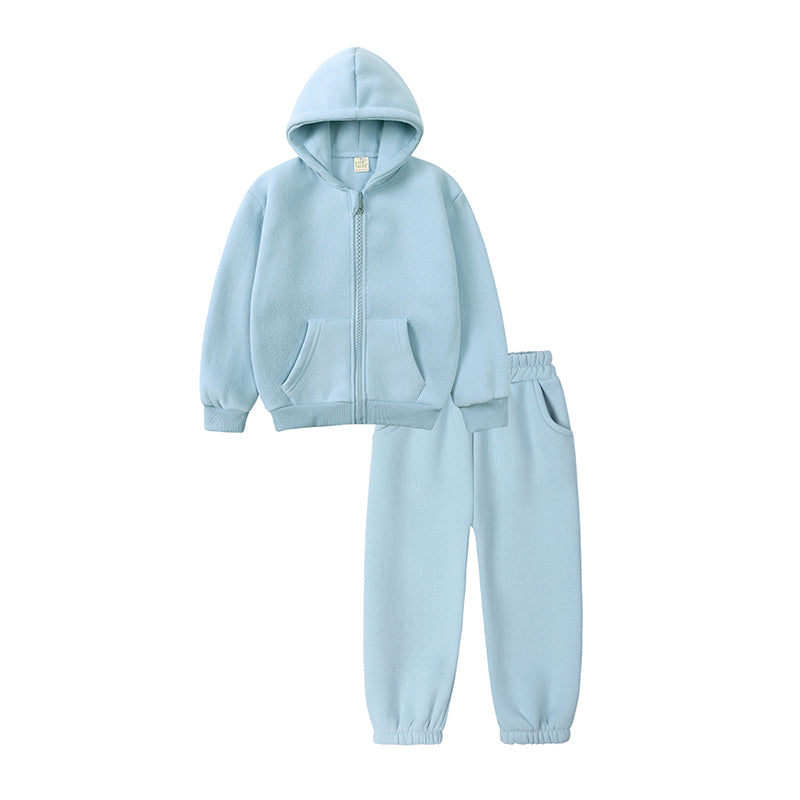 Ensemble sweat à capuche et pantalon en coton