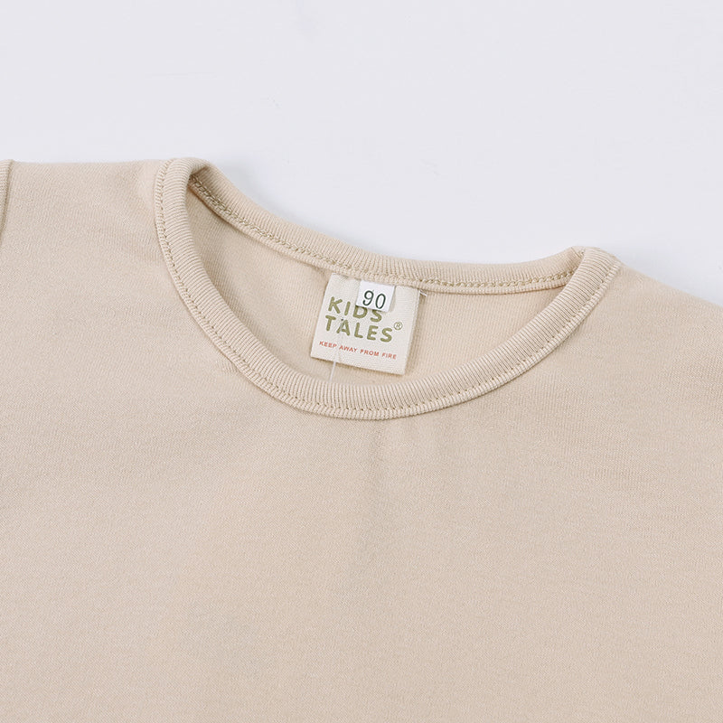 T-shirt enfant à manches longues en viscose de bambou
