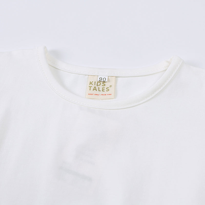 T-shirt bébé et enfant à manches longues en viscose de bambou