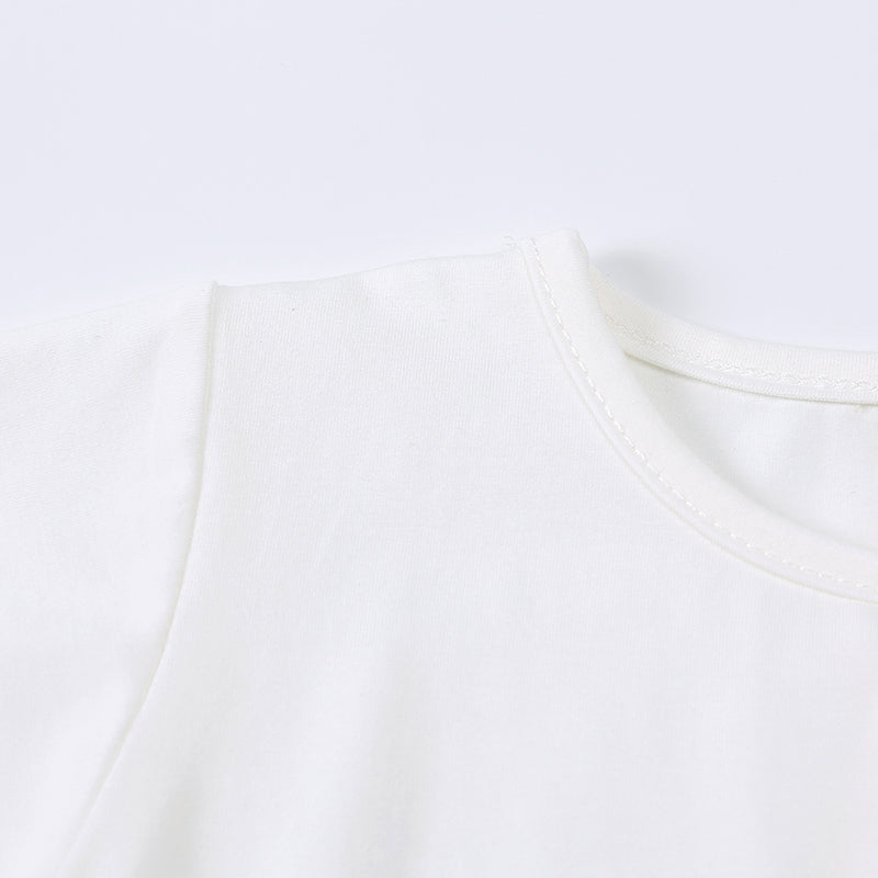 T-shirt bébé et enfant à manches longues en viscose de bambou