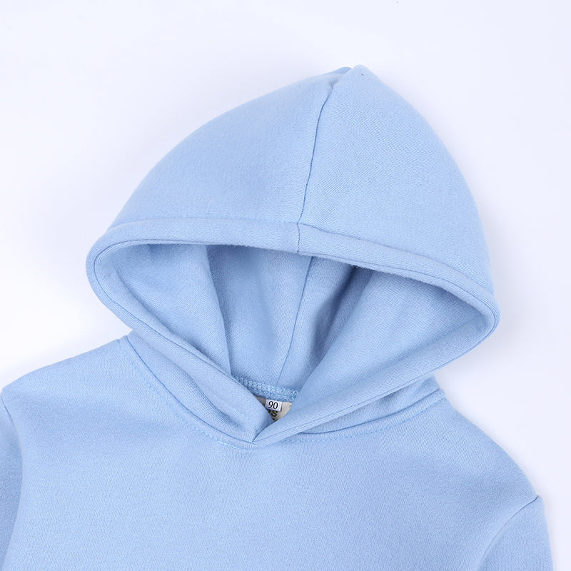 Ensemble bébé et enfant à capuche en coton