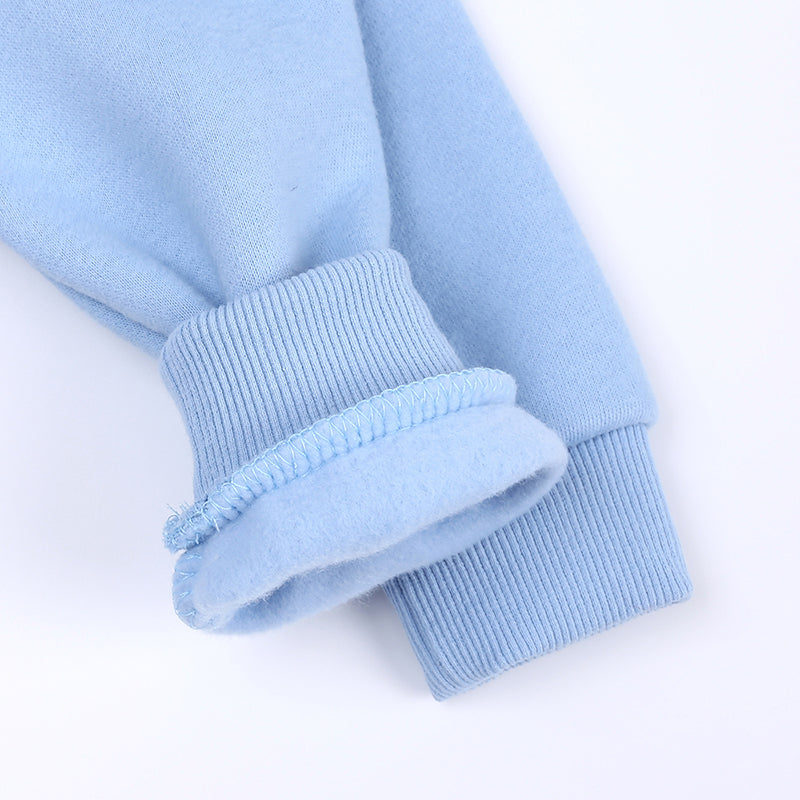 Ensemble bébé et enfant à capuche en coton