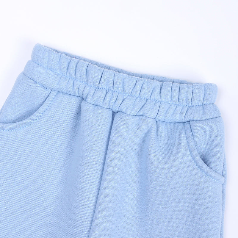 Ensemble bébé et enfant à capuche en coton