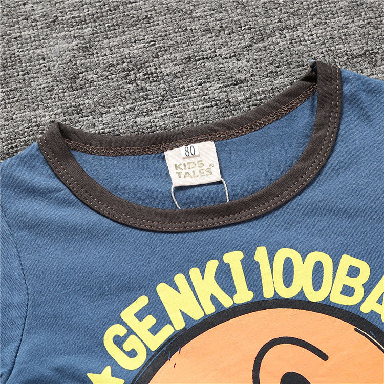 T-shirt bébé et enfant à manches courtes imprimé en coton