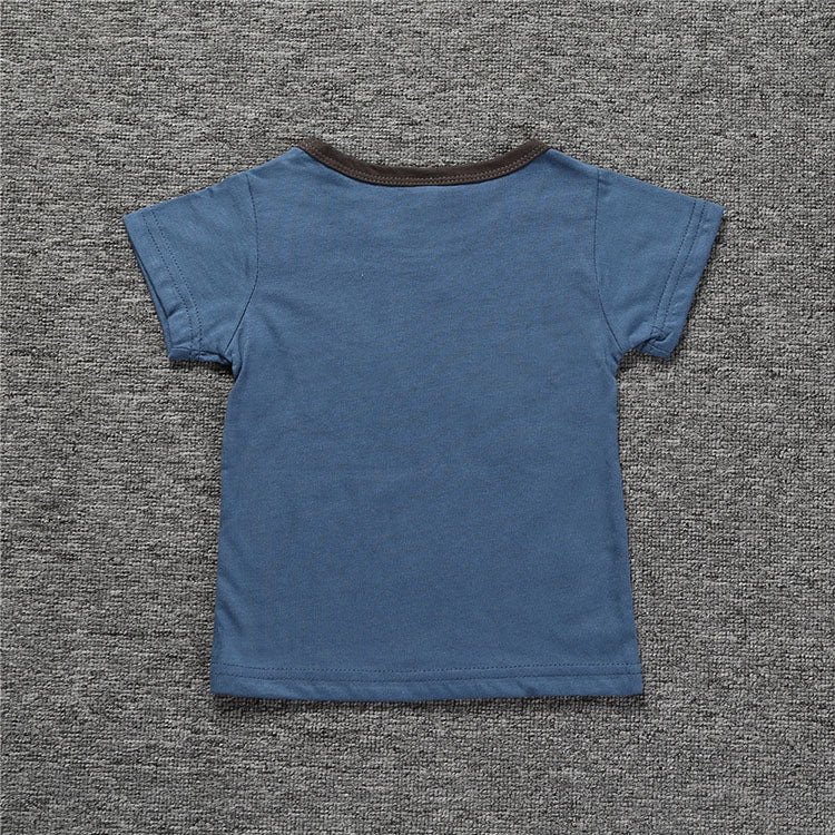T-shirt bébé et enfant à manches courtes imprimé en coton