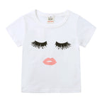 Kid's cotton T-shirt with face print
