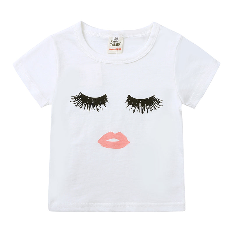 T-shirt enfant en coton Motif visage