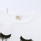 Kid's cotton T-shirt with face print