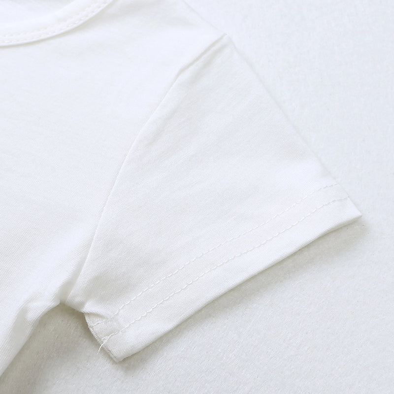 Kid's cotton T-shirt with face print