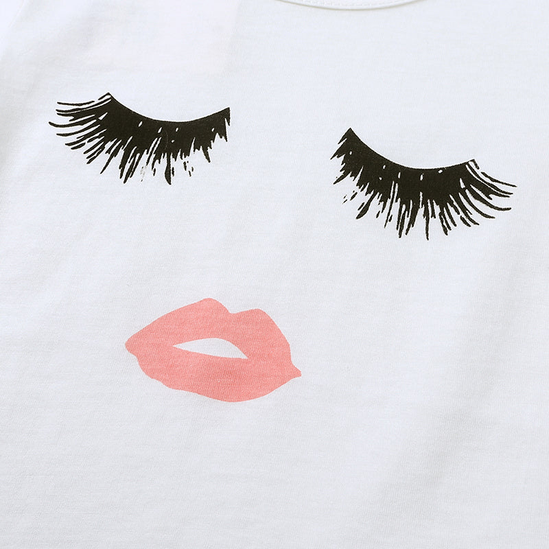 T-shirt enfant en coton Motif visage
