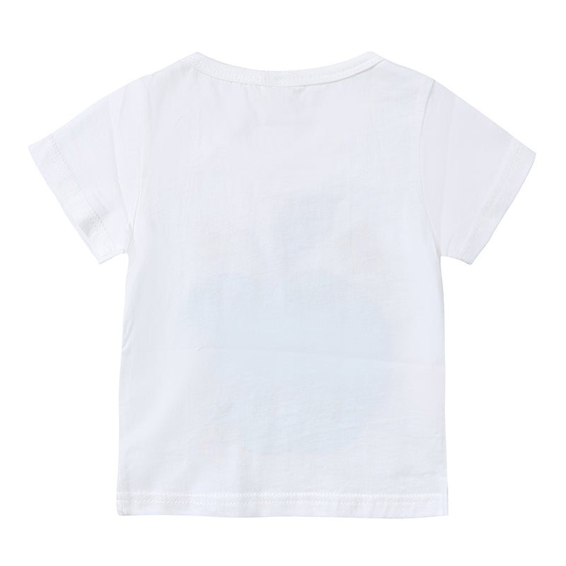 Kid's cotton T-shirt with face print