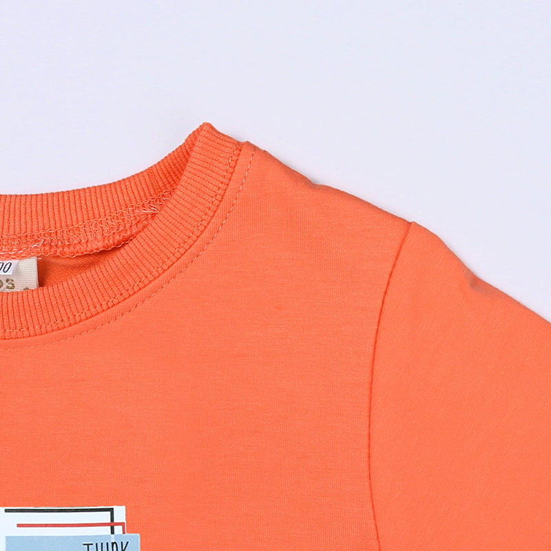 Sweat-shirt enfant en coton  Dinosaure Statue de la Libert
