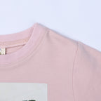 Kids' cotton sweatshirt with avocado print